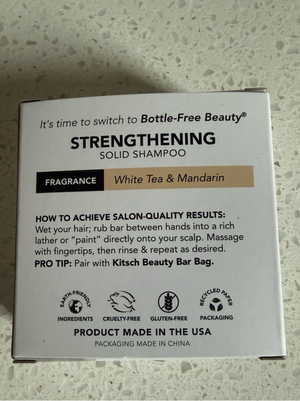 Kitsch Nourishing Solid Shampoo - Castor Oil (Cream / Brown Text) - Picture 2 of 6